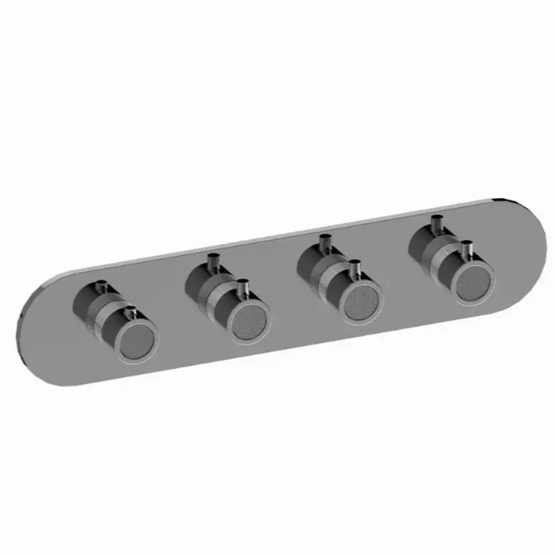 Cameo Round M-Series Valve Trim with Four Handles (Horizontal Orientation)