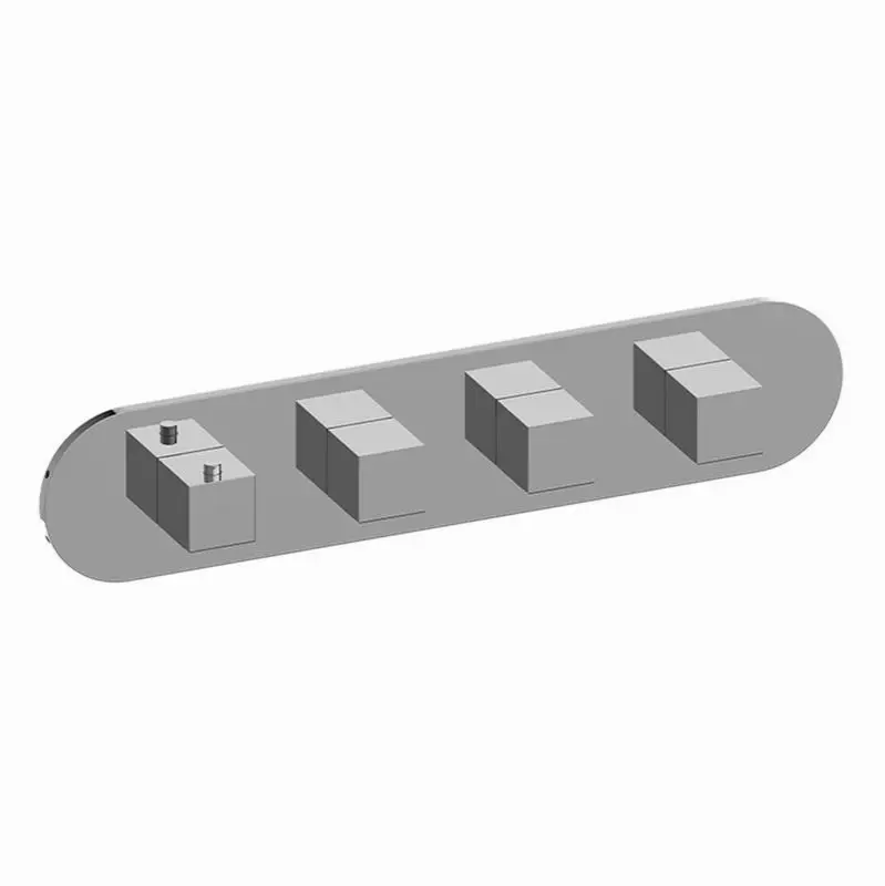 Incanto Round M-Series Valve Trim with Four Handles (Horizontal Orientation)