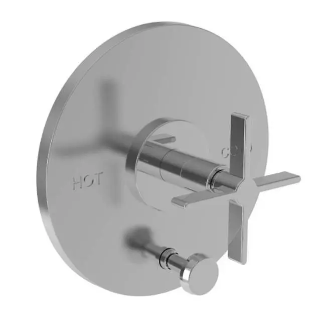 Tolmin® Balanced Pressure Tub & Shower Diverter Plate with Handle. Less Showerhead, arm and flange.