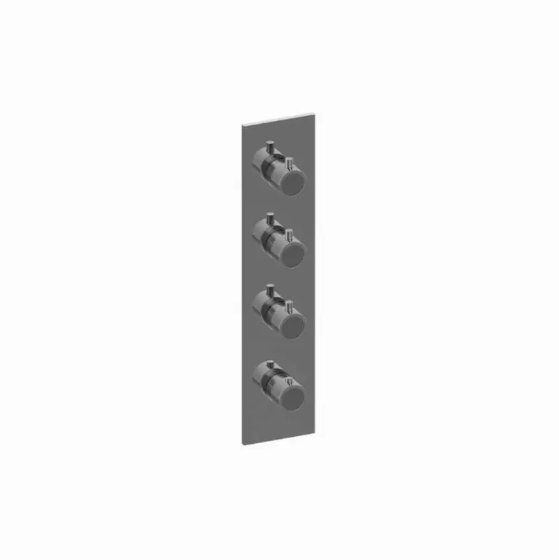 Incanto Square M-Series Valve Trim with Four Handles