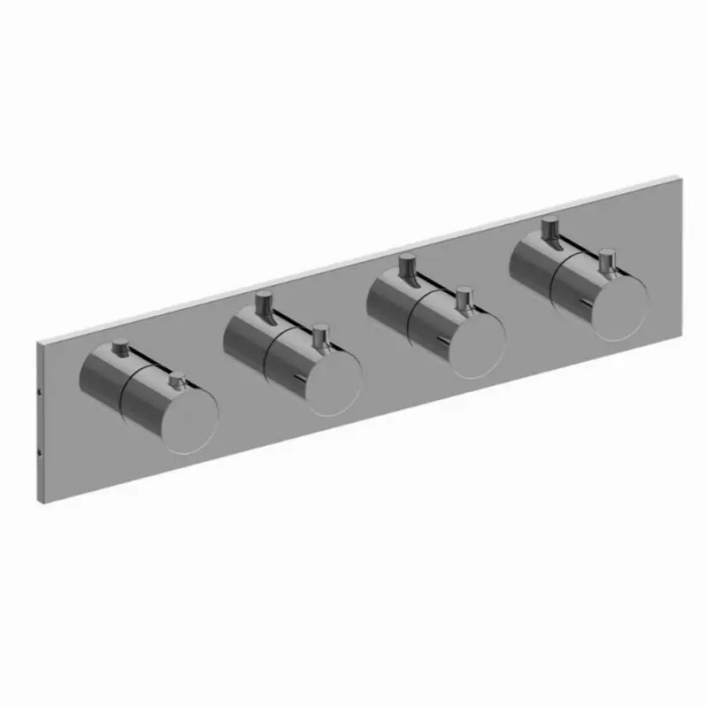 M.E. Square M-Series Valve Trim with Four Handles (Horizontal Orientation)