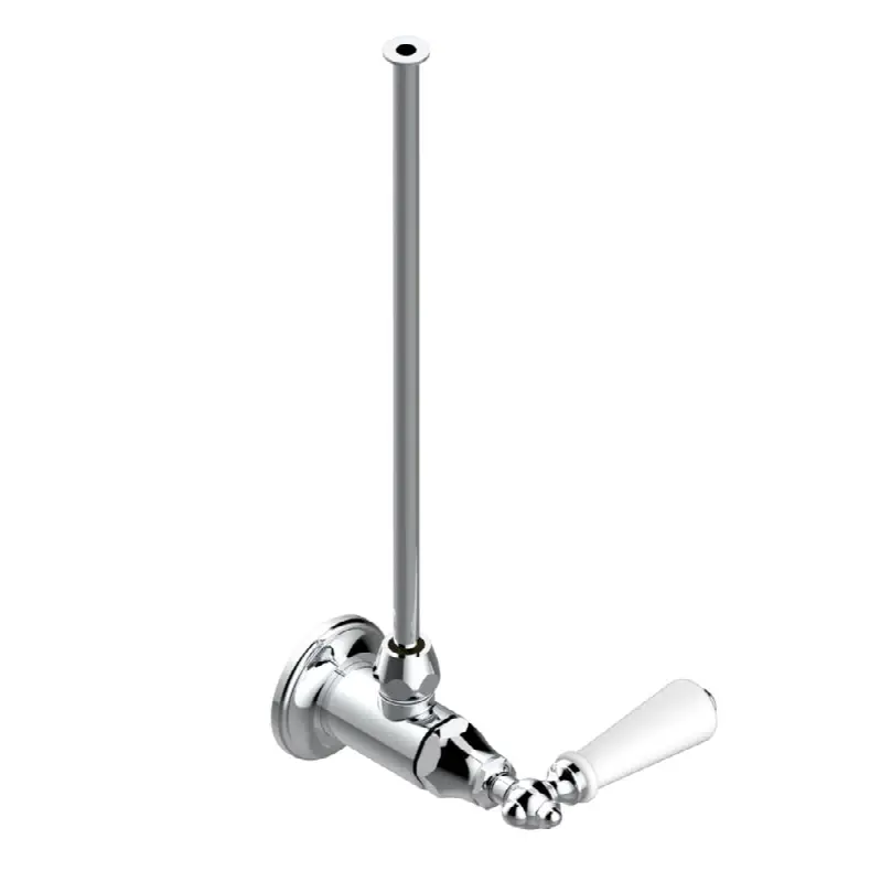 Angle supply valve with 3/8" adaptor set for toilet