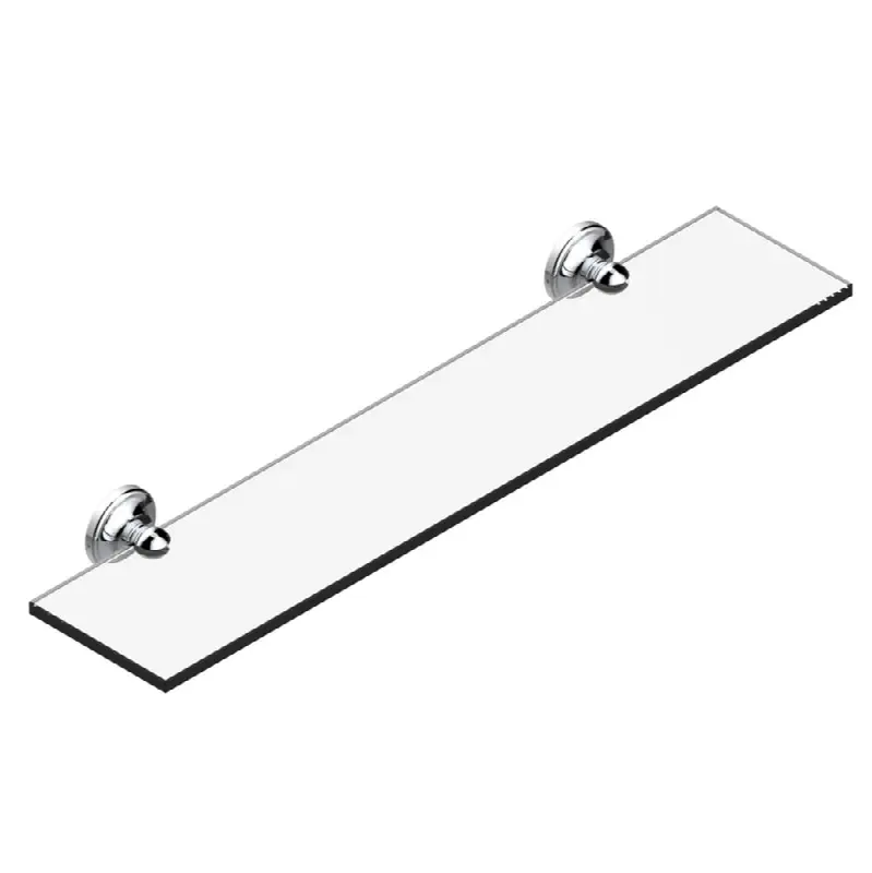 Glass shelf with brackets