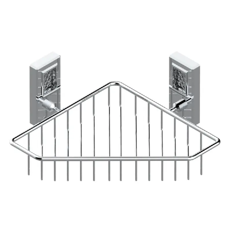 Large corner soap basket, wall mounted