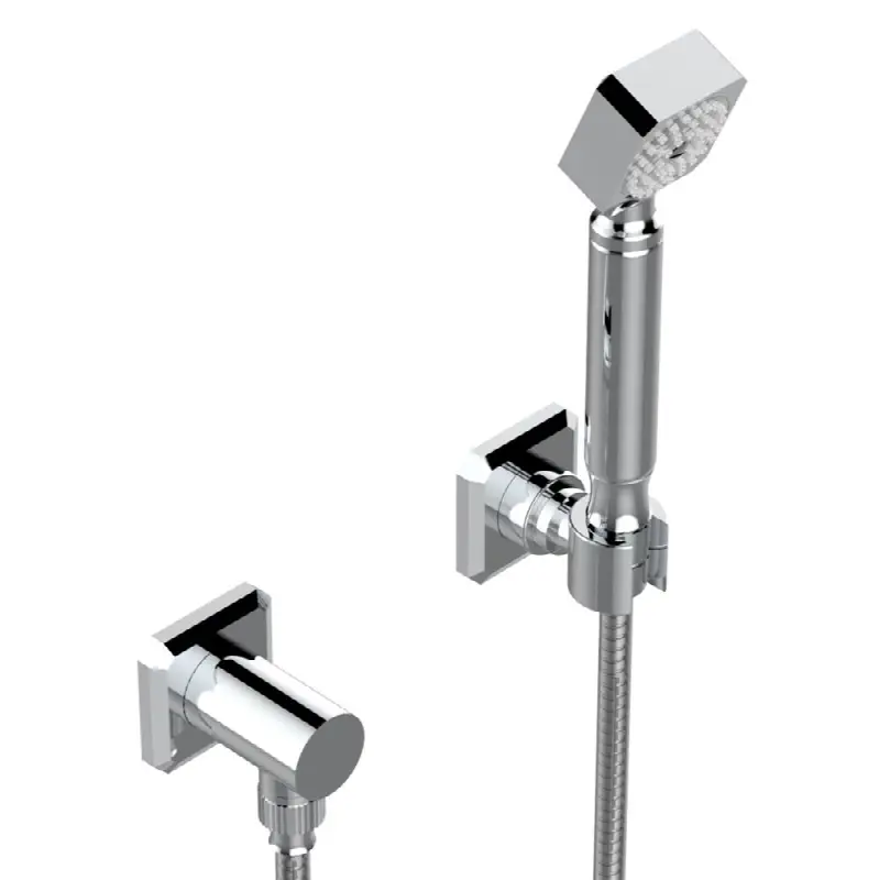 Wall mounted handshower with separate fixed hook