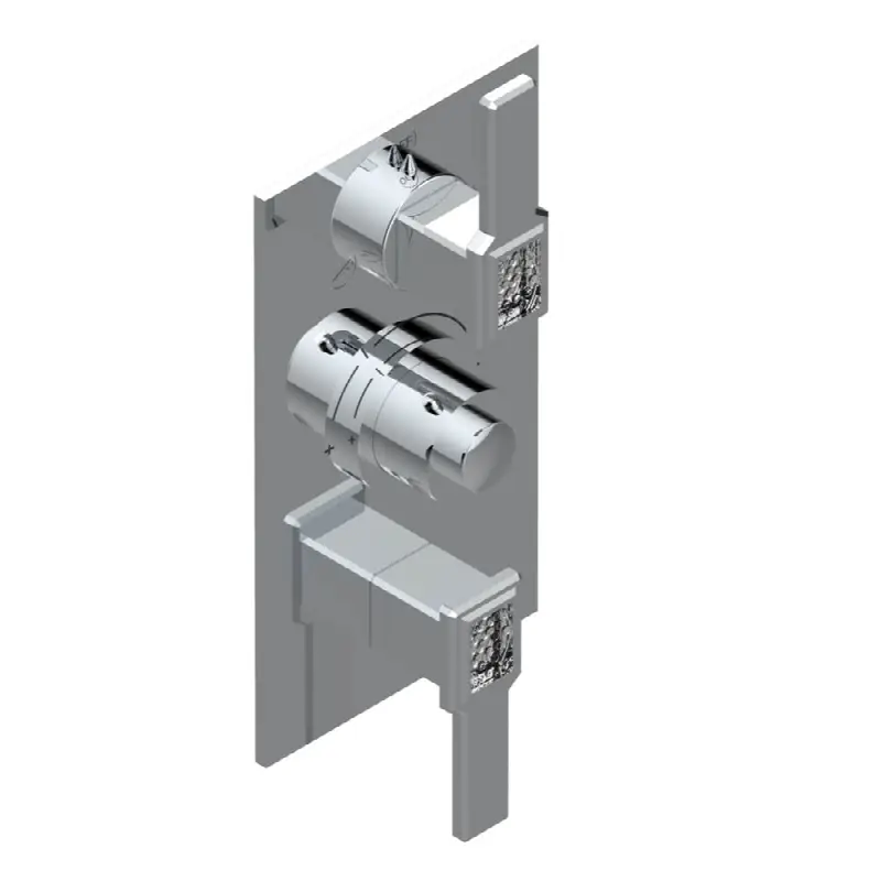 Trim for thg thermostat with 2-way diverter and on/off control, rough part supplied with fixing box ref. .5 540AE/US