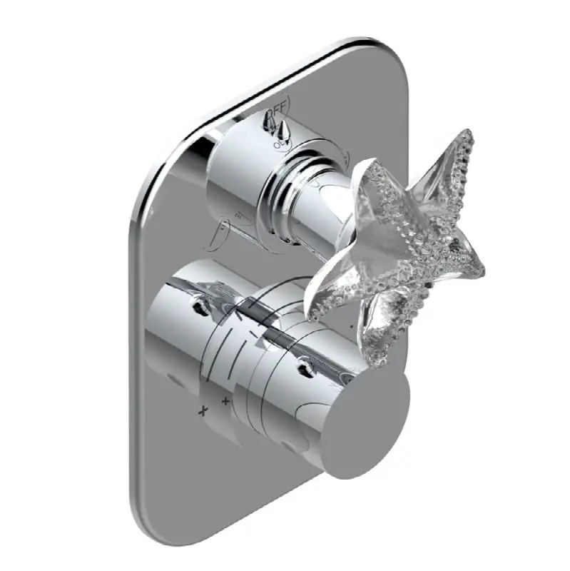 Trim for thg thermostat with 2-way diverter, rough part supplied with fixing box ref. 5 500AE/US
