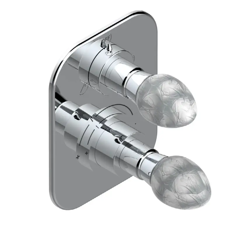 Trim for thg thermostat with 2-way diverter, rough part supplied with fixing box ref. 5 500AE/US