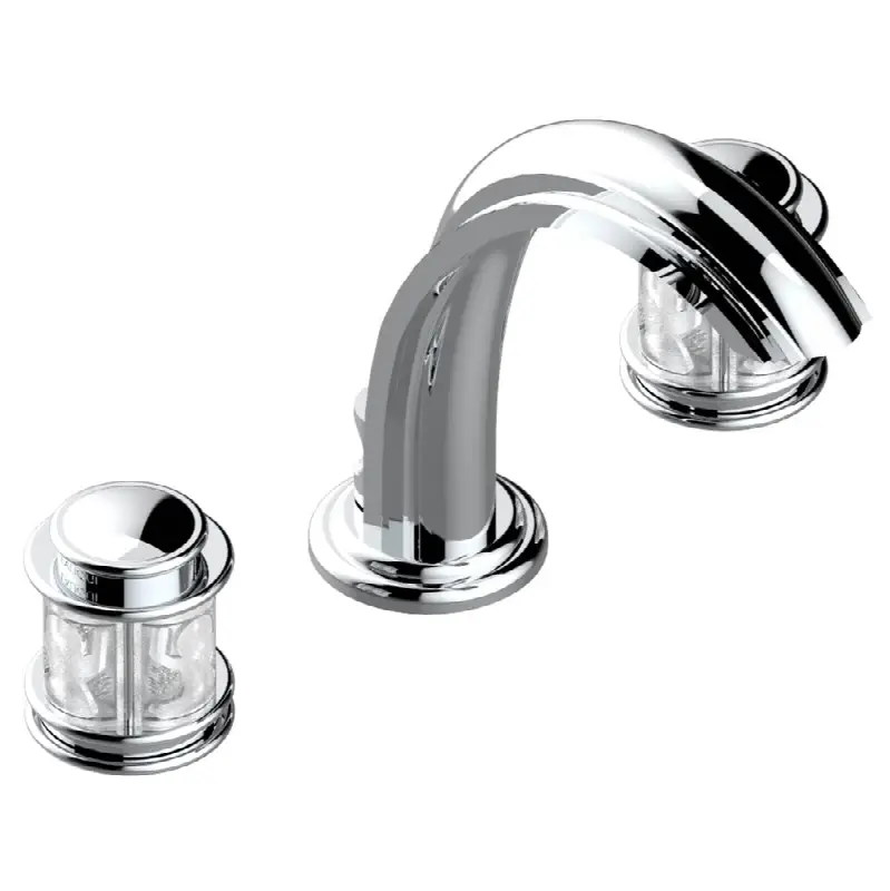 Widespread lavatory set with drain