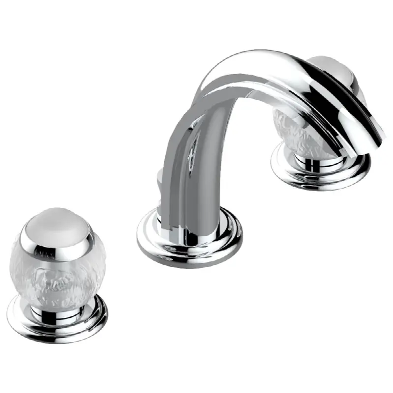 Widespread lavatory set with drain