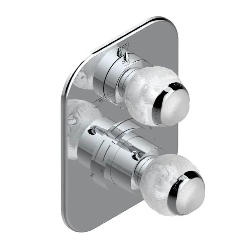 Trim for thg thermostat with 2-way diverter, rough part supplied with fixing box ref. 5 500AE/US