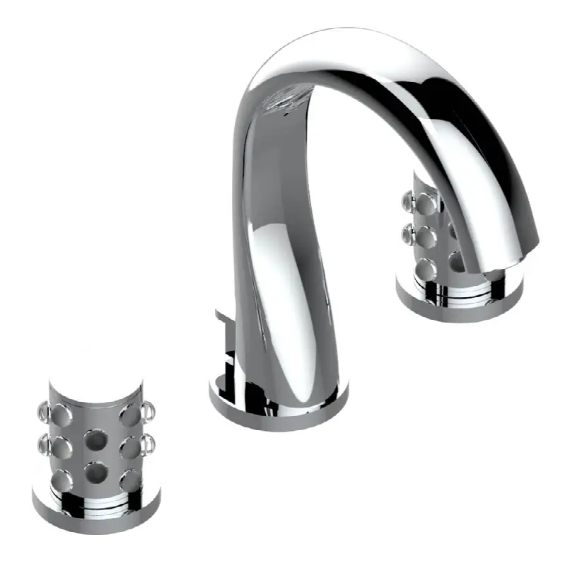 Widespread lavatory set with drain