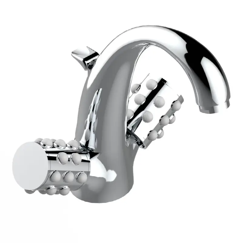 Single hole lavatory set with drain