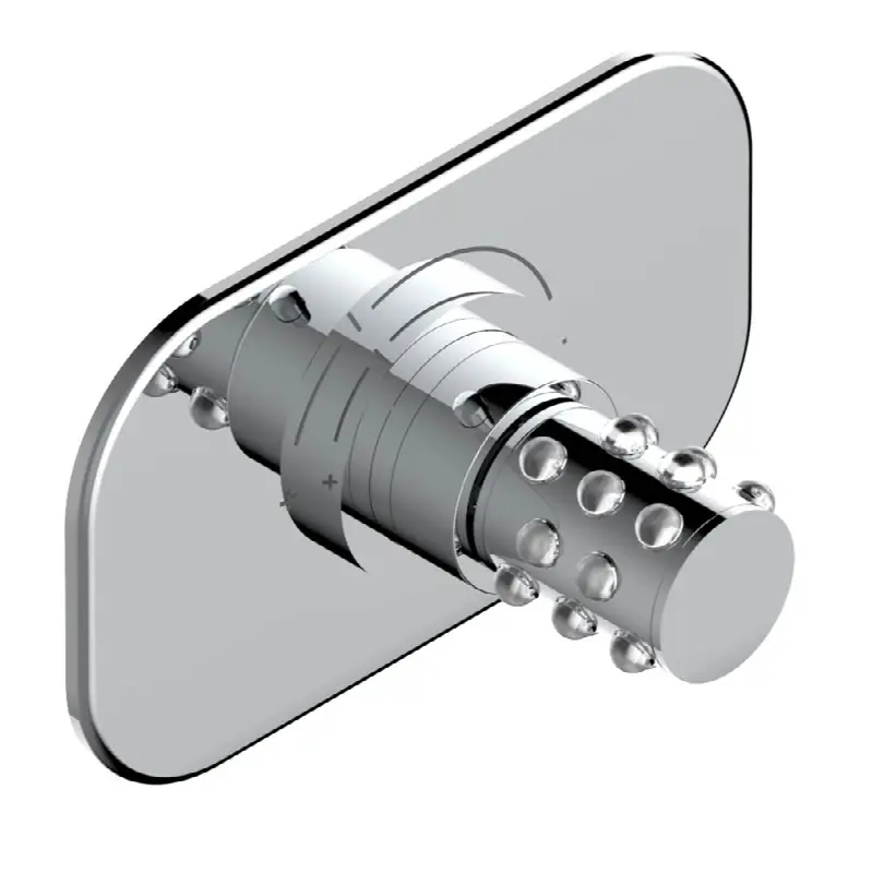 Trim for THG thermostatic valve, rough part supplied with fixing box ref.5 200AE/US