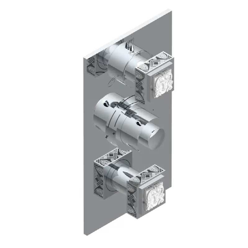 Trim for thg thermostat with 2-way diverter and on/off control, rough part supplied with fixing box ref. .5 540AE/US