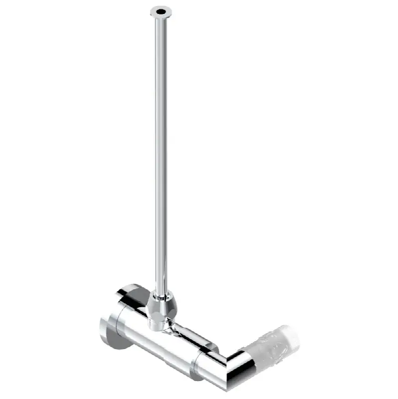 Angle supply valve with 3/8" adaptor set for toilet