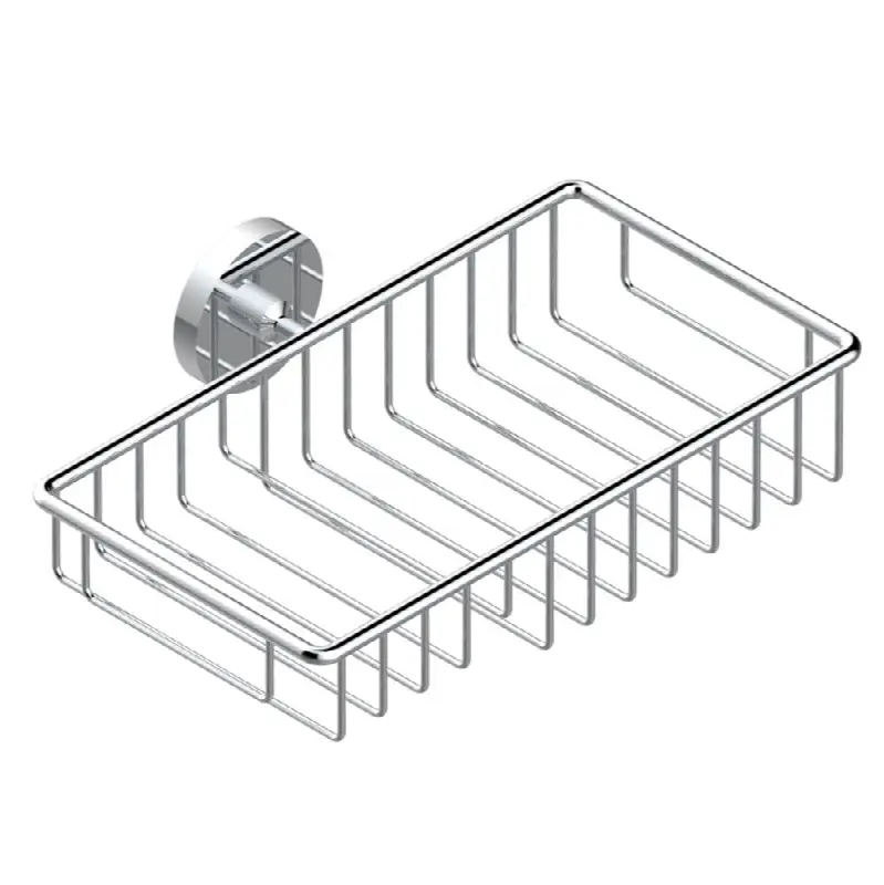 Soap and sponge holder, wall mounted