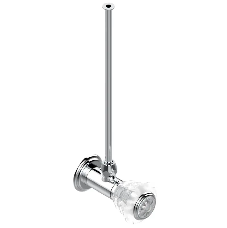 Angle supply valve with 3/8" adaptor set for toilet