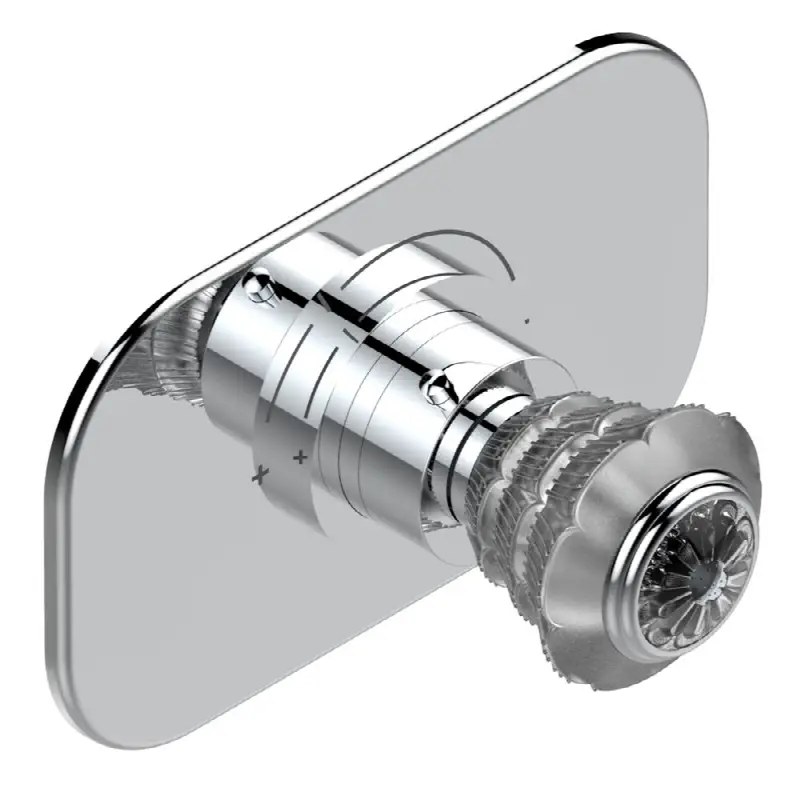 Trim for THG thermostatic valve, rough part supplied with fixing box ref.5 200AE/US