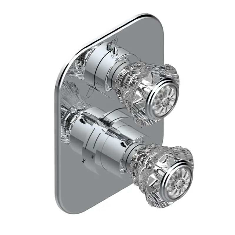 Trim for thg thermostat with 2-way diverter, rough part supplied with fixing box ref. 5 500AE/US