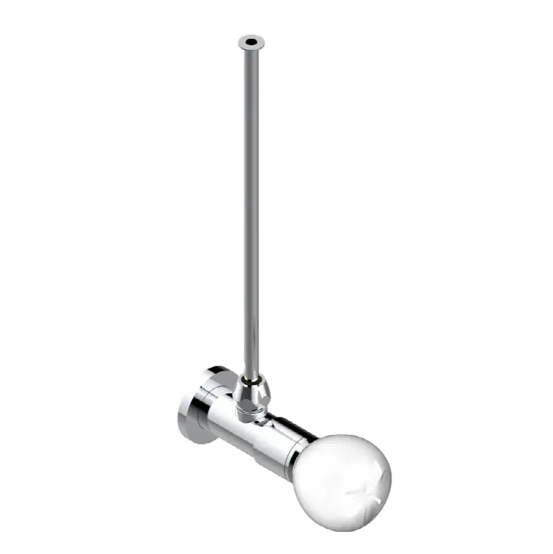 Angle supply valve with 3/8" adaptor set for toilet