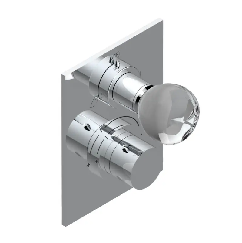 Trim for thg thermostat with 2-way diverter, rough part supplied with fixing box ref. 5 500AE/US