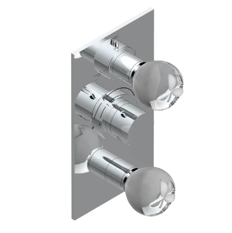 Trim for thg thermostat with 2-way diverter and on/off control, rough part supplied with fixing box ref. .5 540AE/US