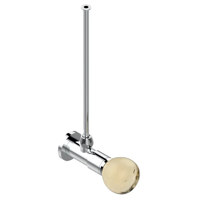Angle supply valve with 3/8" adaptor set for toilet