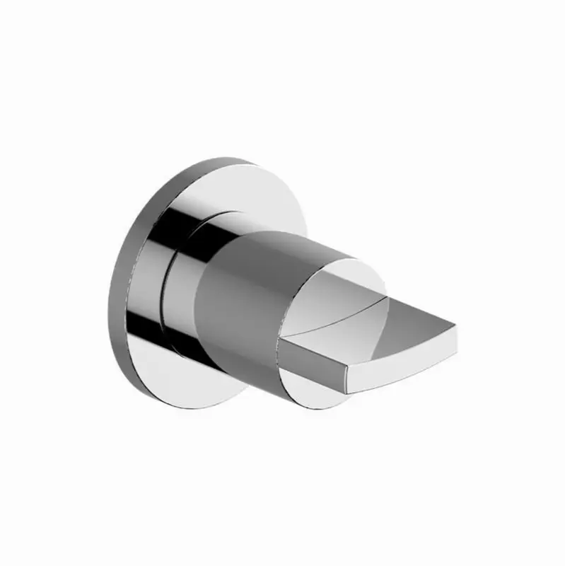 M-Series Round 3-Way Shared Diverter Valve Trim Plate w/Targa/Sade Handle