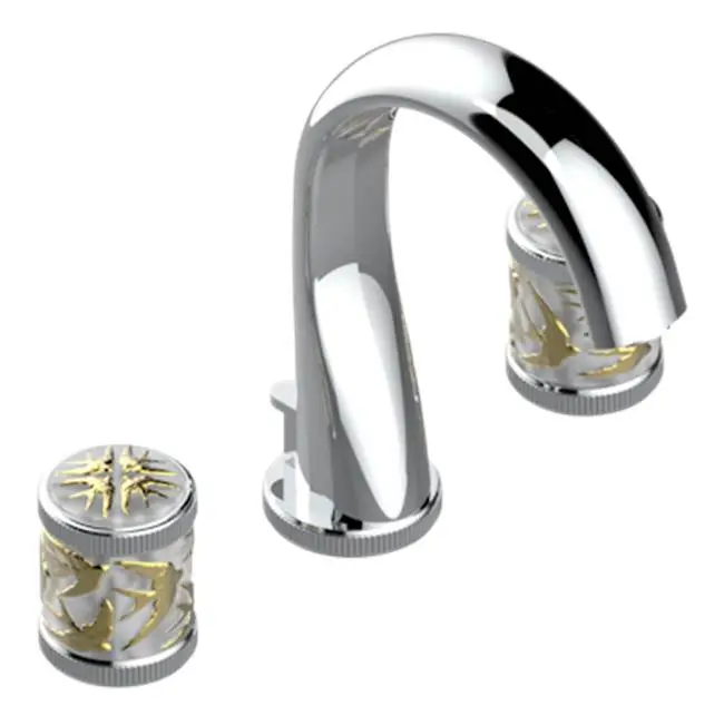 Widespread Lavatory Set With Drain