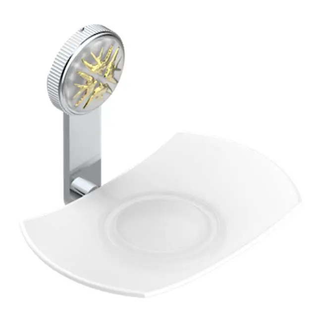 Glass Soap Dish, Wall Mounted