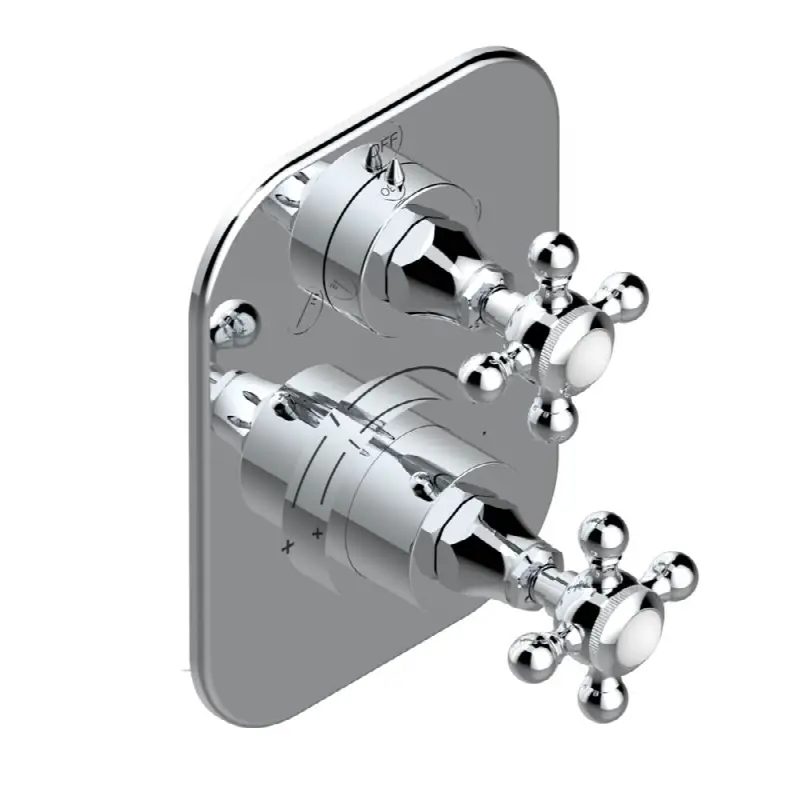 Trim for thg thermostat with 2-way diverter, rough part supplied with fixing box ref. 5 500AE/US