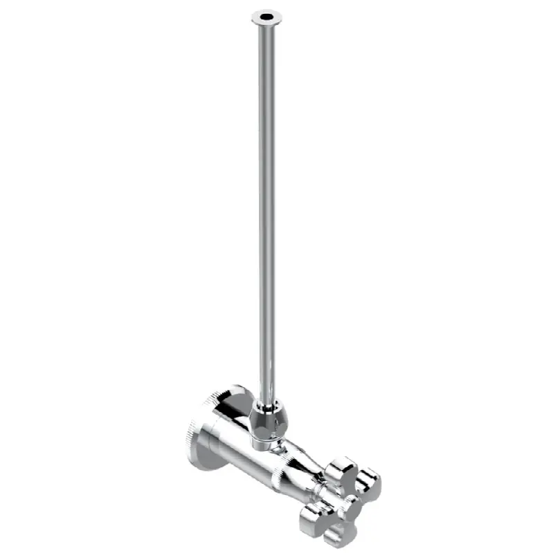 Angle supply valve with 3/8" adaptor set for toilet