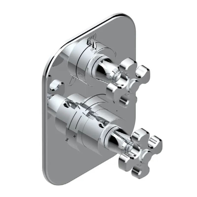 Trim for thg thermostat with 2-way diverter, rough part supplied with fixing box ref. 5 500AE/US