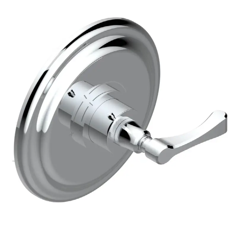 Trim for THG thermostatic valve, rough part supplied with fixing box ref. 5 200AE/US - Round plate model