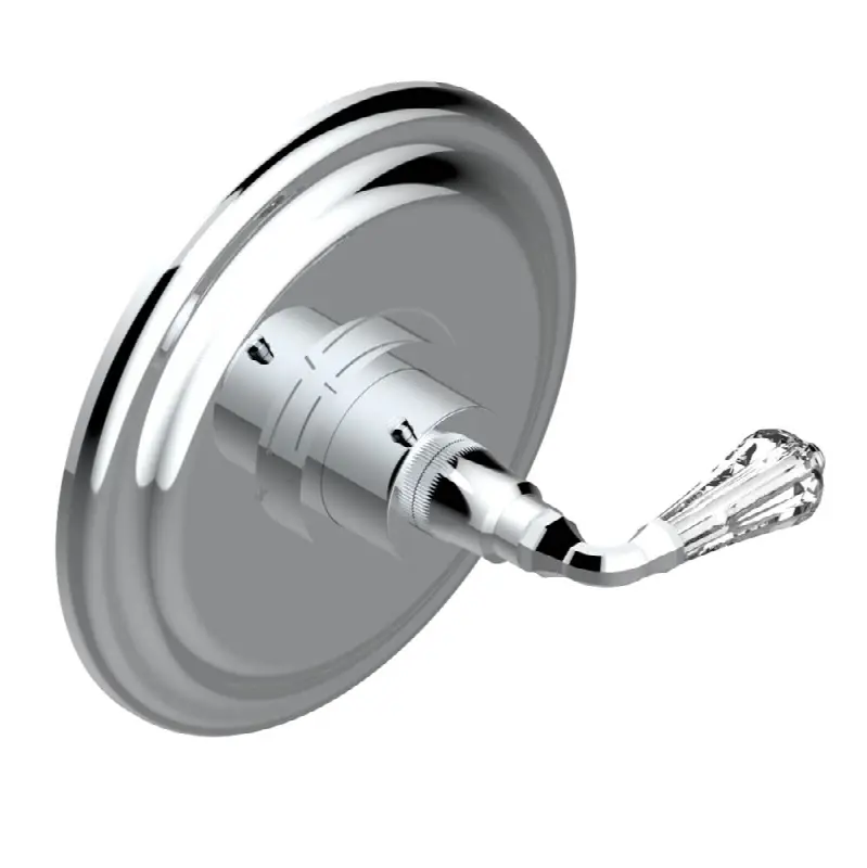 Trim for THG thermostatic valve, rough part supplied with fixing box ref. 5 200AE/US - Round plate model