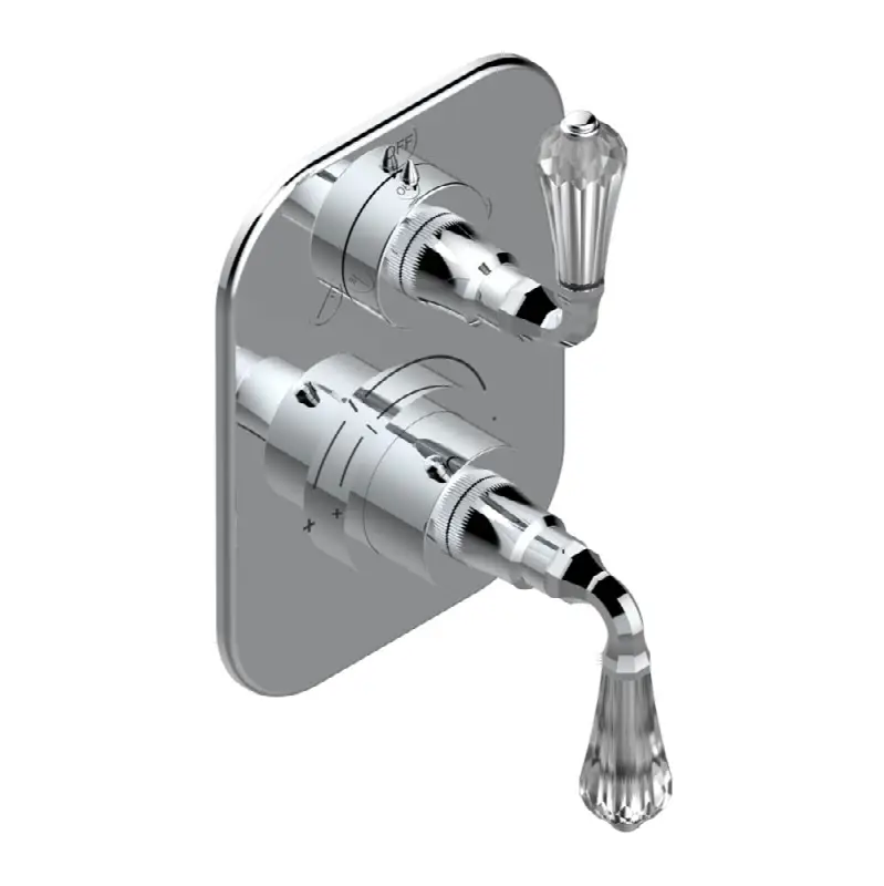 Trim for thg thermostat with 2-way diverter, rough part supplied with fixing box ref. 5 500AE/US
