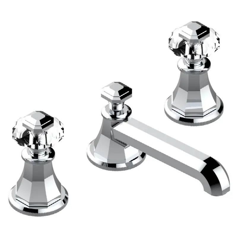 Widespread lavatory set with drain