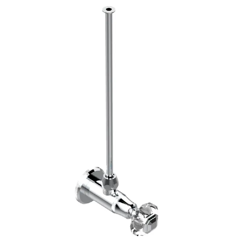 Angle supply valve with 3/8" adaptor set for toilet