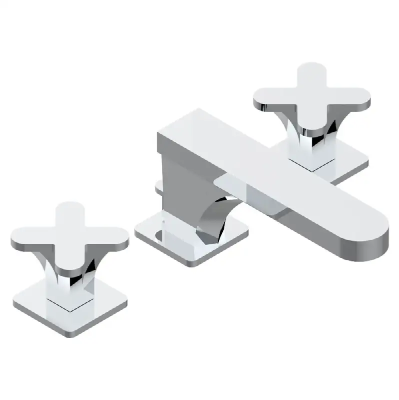 Widespread lavatory set with drain