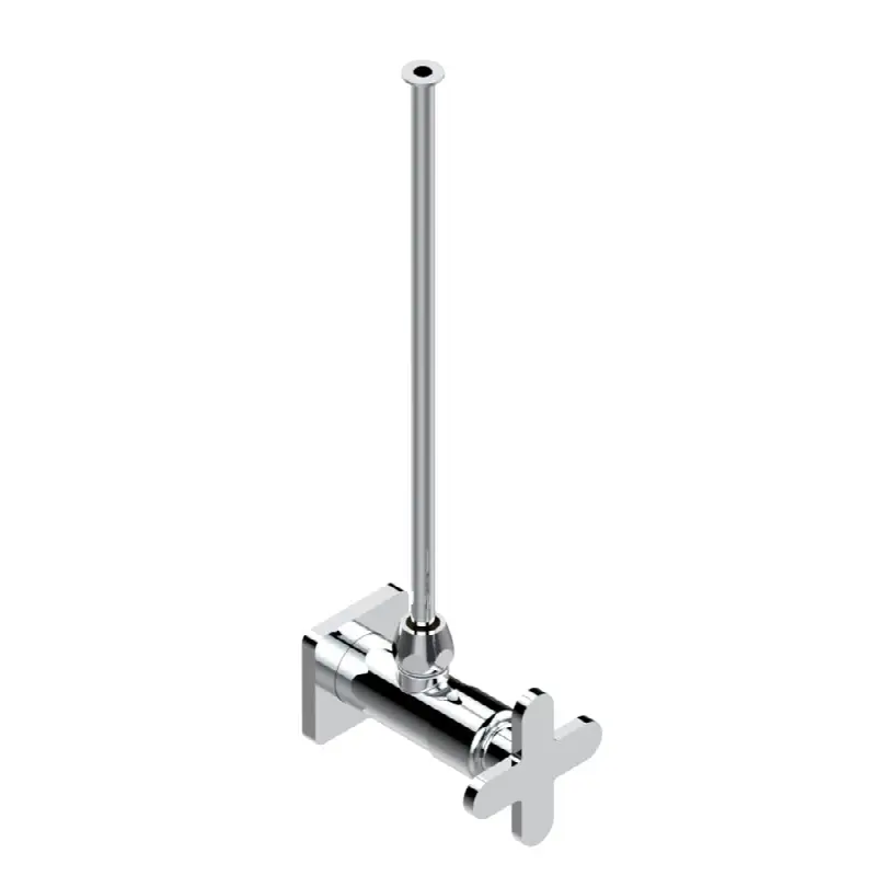 Angle supply valve with 3/8" adaptor set for toilet