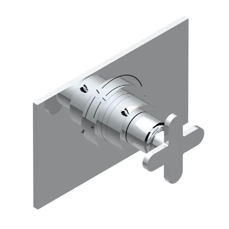 Trim for THG thermostatic valve, rough part supplied with fixing box ref.5 200AE/US
