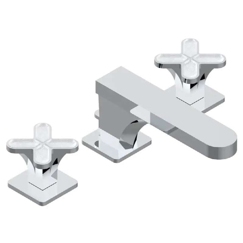 Widespread lavatory set with drain