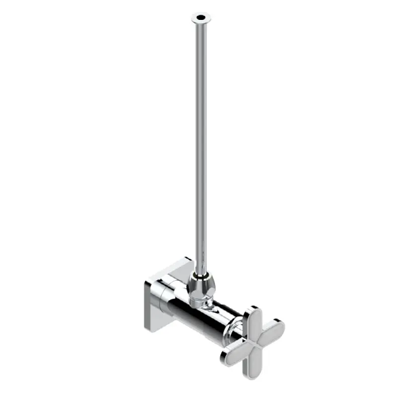 Angle supply valve with 3/8" adaptor set for toilet