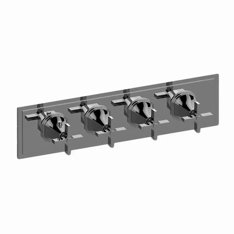 Finezza UNO M-Series Valve Trim with Four Handles (Horizontal Orientation)