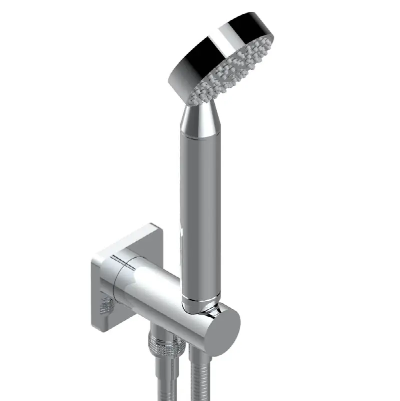Wall mounted handshower with integrated fixed hook
