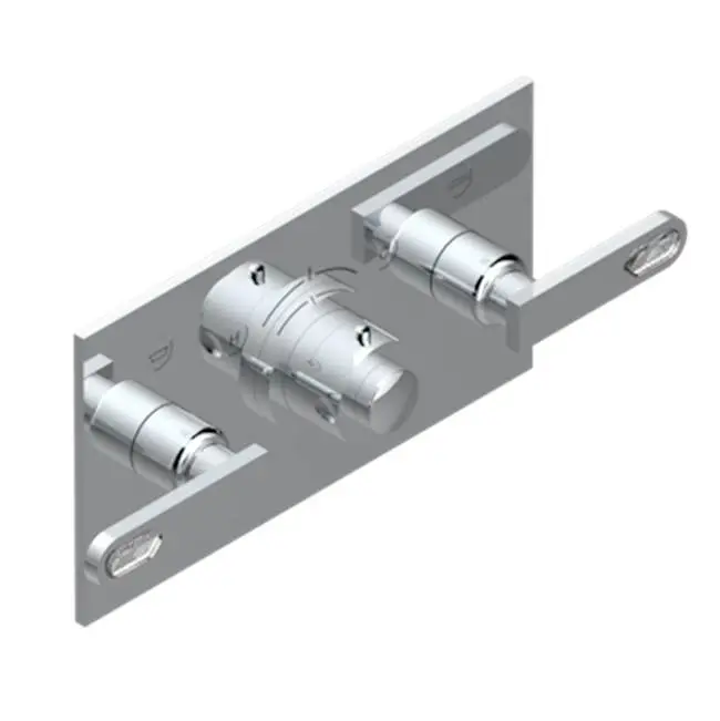 Trim For Thg Thermostat With 2 Valves Ref. 5 401ahm/us Rough Part Supplied With Fixing Box, Item To Be Installed Horizontal