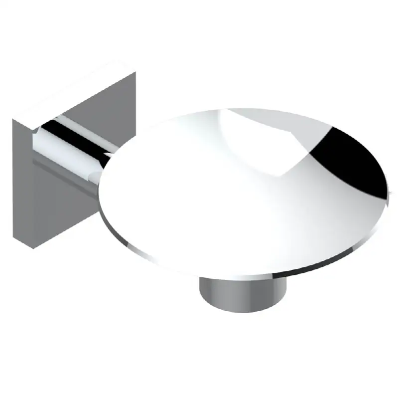 Soap dish, wall mounted, 4" diameter