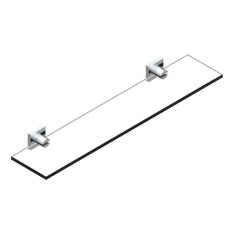 Glass shelf with brackets