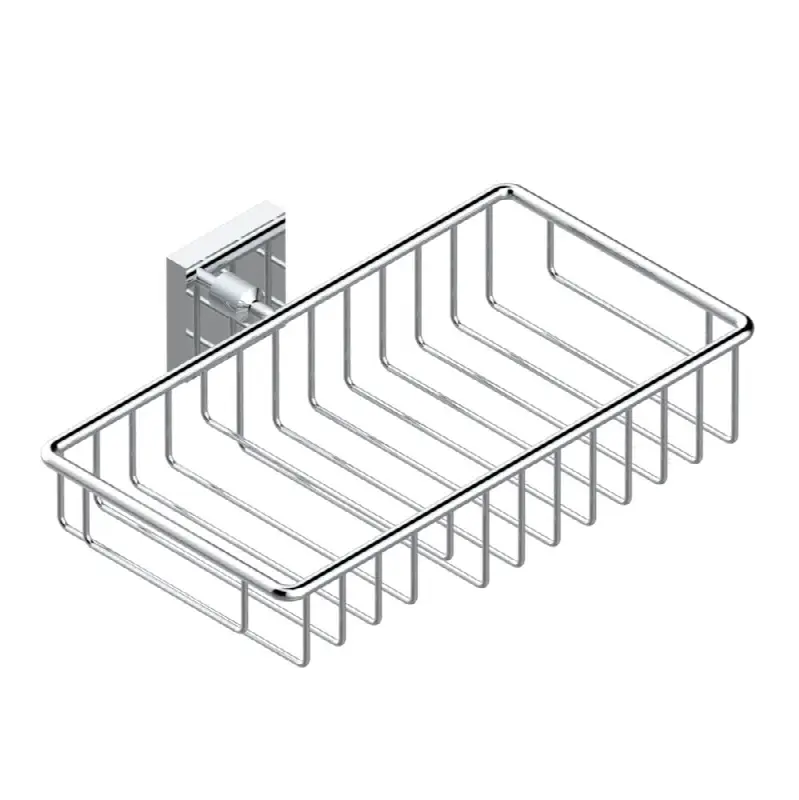Soap and sponge holder, wall mounted